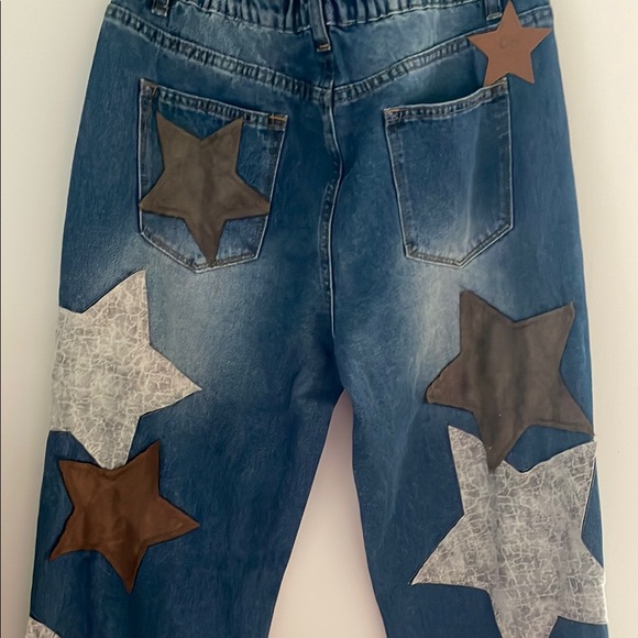 Denim and leather like patch jeans!!!size small
NWOT - Picture 8 of 11